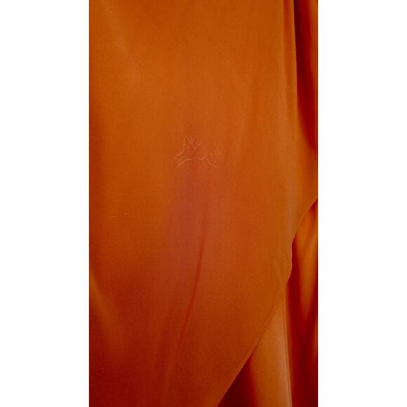 Saunders Chiffon Orange Overlay Dress Sz 6 - Picture 5 of 7